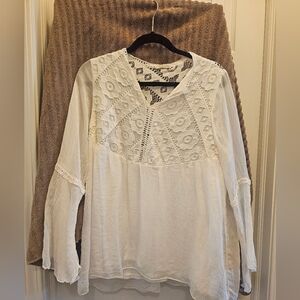 Lace Linen Blouse